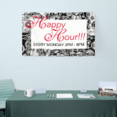 Schwarz-Weiß-Geometrie Art 3 Banner (Messeveranstaltung)