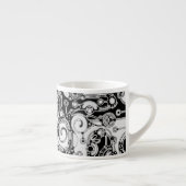 Schwarz-Weiß-Geometrie Art 3 Espressotasse (Rechts)