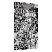 Schwarz-Weiß-Geometrie Art 3 Klemmbrett (Rechts)