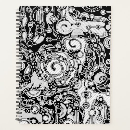 Schwarz-Weiß-Geometrie Art 3 Planer (Vorderseite)