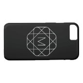 Schwarz-Weiß-Geometrie Case-Mate iPhone Hülle (Rückseite (Horizontal))