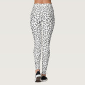 Schwarz-Weiß-Geometrie Leggings (Rückseite)