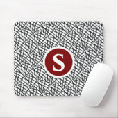Schwarz-Weiß-Geometrie Mousepad (Mit Mouse)