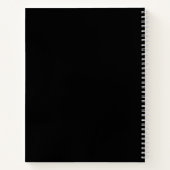 Schwarz-Weiß-Geometrie Notizblock (Rückseite)