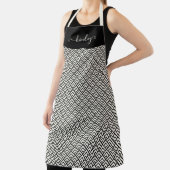 Schwarz-Weiß-Geometrie Schürze (InSitu)