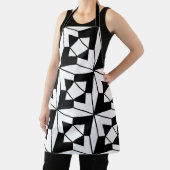 Schwarz-Weiß-Geometrie Schürze (InSitu)