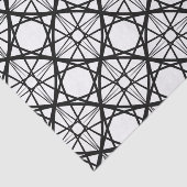 Schwarz-Weiß-Geometrie Seidenpapier (Ausschnitt)