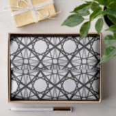 Schwarz-Weiß-Geometrie Seidenpapier (Geschenk)