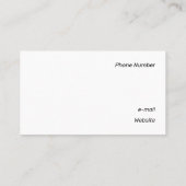 Schwarz-Weiß-Geometrie Visitenkarte (Rückseite)