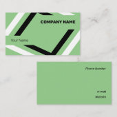 Schwarz-Weiß-Geometrie Visitenkarte (Vorne/Hinten)