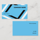 Schwarz-Weiß-Geometrie Visitenkarte (Vorne/Hinten)