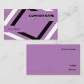 Schwarz-Weiß-Geometrie Visitenkarte (Vorne/Hinten)