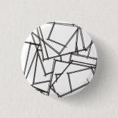Schwarz-Weiß-Geometrisch Button (Vorderseite)