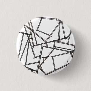 Schwarz-Weiß-Geometrisch Button