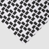 Schwarz/Weiß, geometrisch geprüft Seidenpapier (Detail)