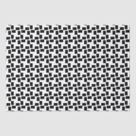Schwarz/Weiß, geometrisch geprüft Seidenpapier