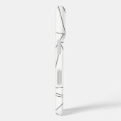 Schwarz-Weiß-geometrisch-modernes Bauhaus Case-Mate iPhone Hülle (Rückseite / Rechts)