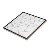 Schwarz-Weiß geometrisch-stylisches modernes Bauha Fliese (Seite)