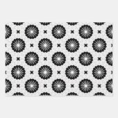 Schwarz-Weiß-Geometrische Muster in Monochrome Geschenkpapier Set (Vorderseite 3)