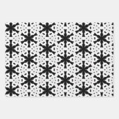 Schwarz-Weiß-Geometrische Muster in Monochrome Geschenkpapier Set (Vorderseite 2)