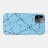 Schwarz-weiß geometrisches Muster Case-Mate iPhone Hülle (Rückseite (Horizontal))