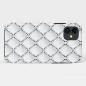 Schwarz-Weiß-geometrisches Muster. Case-Mate iPhone Hülle (Rückseite (Horizontal))