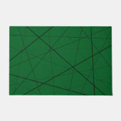 Schwarz-weiß geometrisches Muster Fußmatte (Vorderseite)