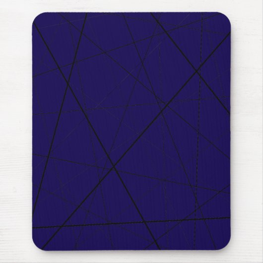Schwarz-weiß geometrisches Muster Mousepad (Vorne)