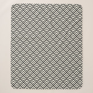 Schwarz-weiß geometrisches Muster Sherpadecke