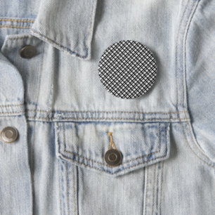 Schwarz-weiß geometrisches Raster Button