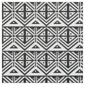 Schwarz-Weiß-Geometrisches Tribal-Muster Stoff (Muster)