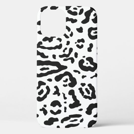 Schwarz & Weiß Gepard Leopard Tierprint Case-M Case-Mate iPhone Hülle (Rückseite)