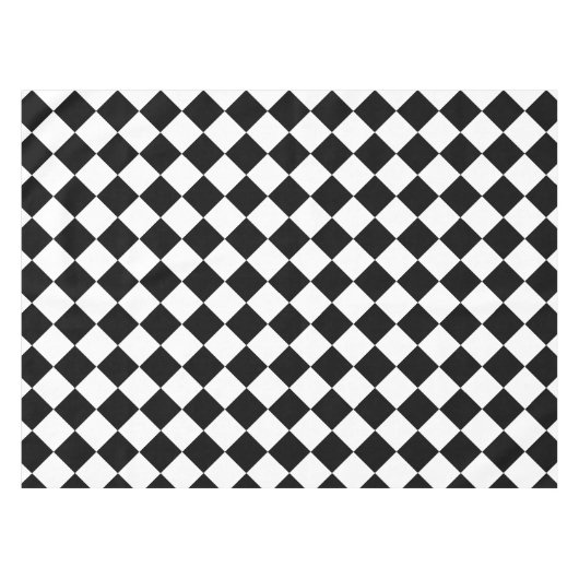 Schwarz/Weiß geprüft Tischdecke (Vorderseite (Horizontal))