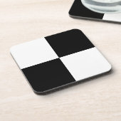 Schwarz-weiß geprüft untersetzer (Linke Seite)