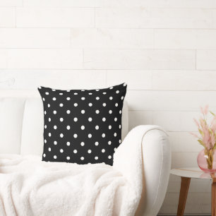 Schwarz-weiß gepunktete Wurfkissen Modern Kissen