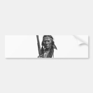 Schwarz-Weiß-Geronimo Autoaufkleber