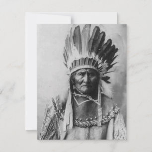 Schwarz-Weiß-Geronimo-Einladung Einladung