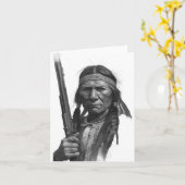 Schwarz-Weiß-Geronimo Karte (Gelbe Blume)