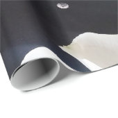 Schwarz/Weiß Geschenkpapier (Rolleneckpunkt)