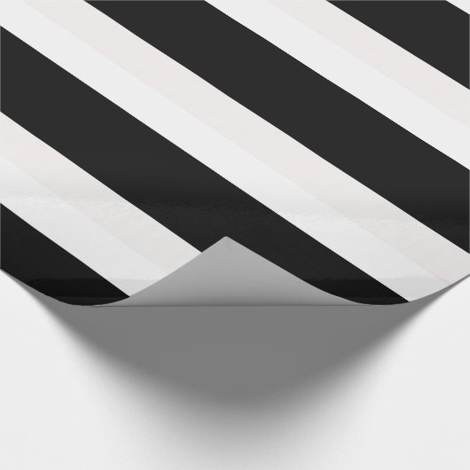 Schwarz-Weiß-Geschenkpapier Geschenkpapier (Ecke)