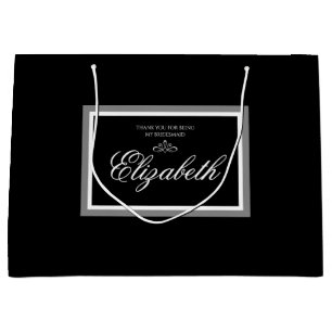 Schwarz-Weiß-Geschenktasche Große Geschenktüte