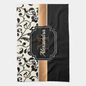 Schwarz/Weiß Geschirrtuch (Vertikal)