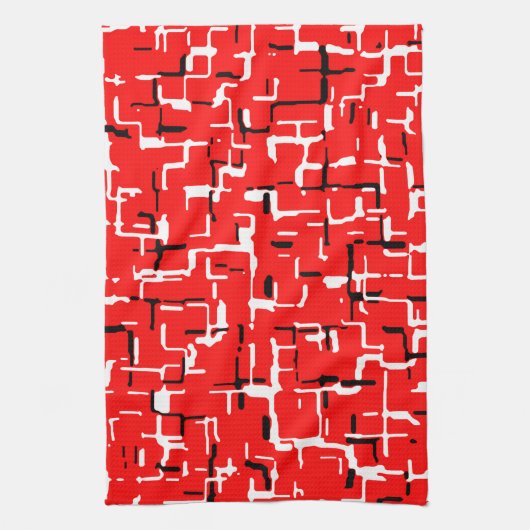 Schwarz-weiß Geschirrtuch (Vertikal)