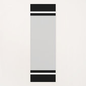 Schwarz/Weiß gestreift auf leicht silbergrau Yogamatte (Vorderseite)