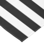 Schwarz-weiß gestreift kräftig tischdecke (Schrägansicht)