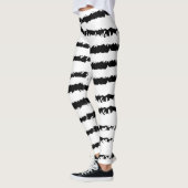 Schwarz-weiß gestreift leggings (Links)