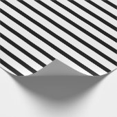 Schwarz-weiß gestreifte Geschenkverpackung Geschenkpapier (Ecke)