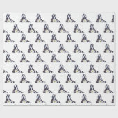 schwarz-weiß gestreifte Pumpen mit flacher Oberflä Geschenkpapier (Flach)