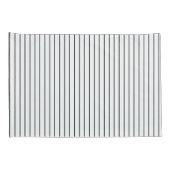 Schwarz-weiß gestreifter Pillowcase Kissenbezug (Rückseite-Rechts)