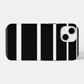 Schwarz-weiß gestreiftes Case-Mate iPhone-Case iPhone Hülle (Rückseite (Horizontal))